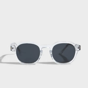 Rayban Clear Frame Round Sunglasses